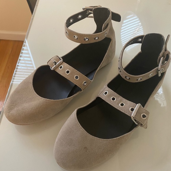 Rebecca Minkoff Suede Buckle Flat - Picture 3 of 6